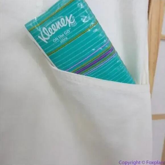 NEW Madewell Linen-Cotton Puff-Sleeve Mini Dress, lighthouse, size 6 - Picture 13 of 16